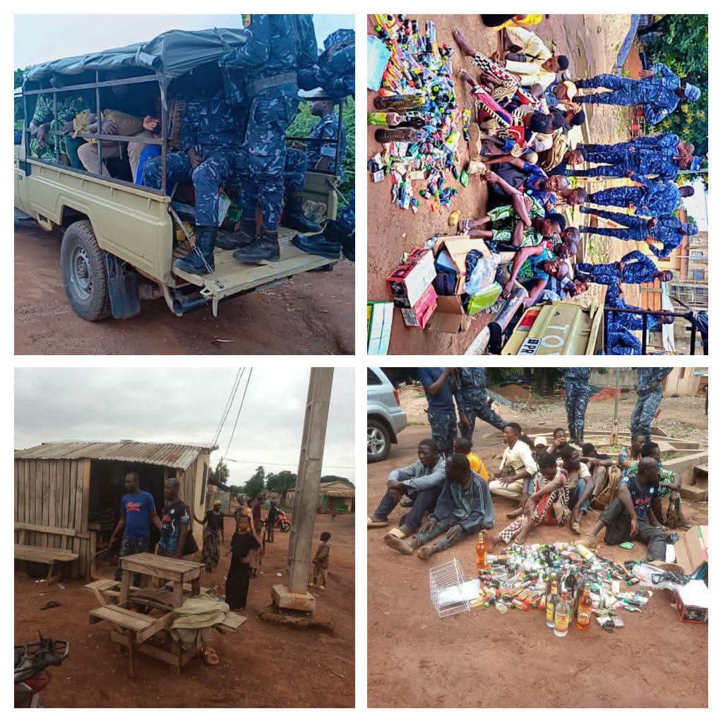 Bénin : 16 individus interpellés dans 03 ghettos à Djougou
