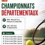 Fédération béninoise de tennis :  Organisation des championnats départementaux du 15 au 19 juillet