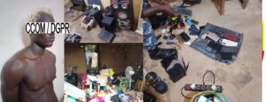 Atchoukpa : un repris de justice interpellé, un important butin saisi