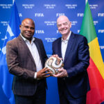 Football : Marcellin Bocovè reçu par Gianni Infantino à Zurich