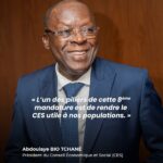 Bio Tchané à cœur ouvert : « rendre le CES toujours plus utile à nos populations »