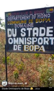 Département du Mono : Lobogo-Bopa, la guerre du stade omnisport