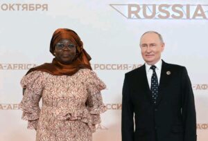 Vladimir Poutine reçoit la Vice-présidente, Mariam Chabi Talata