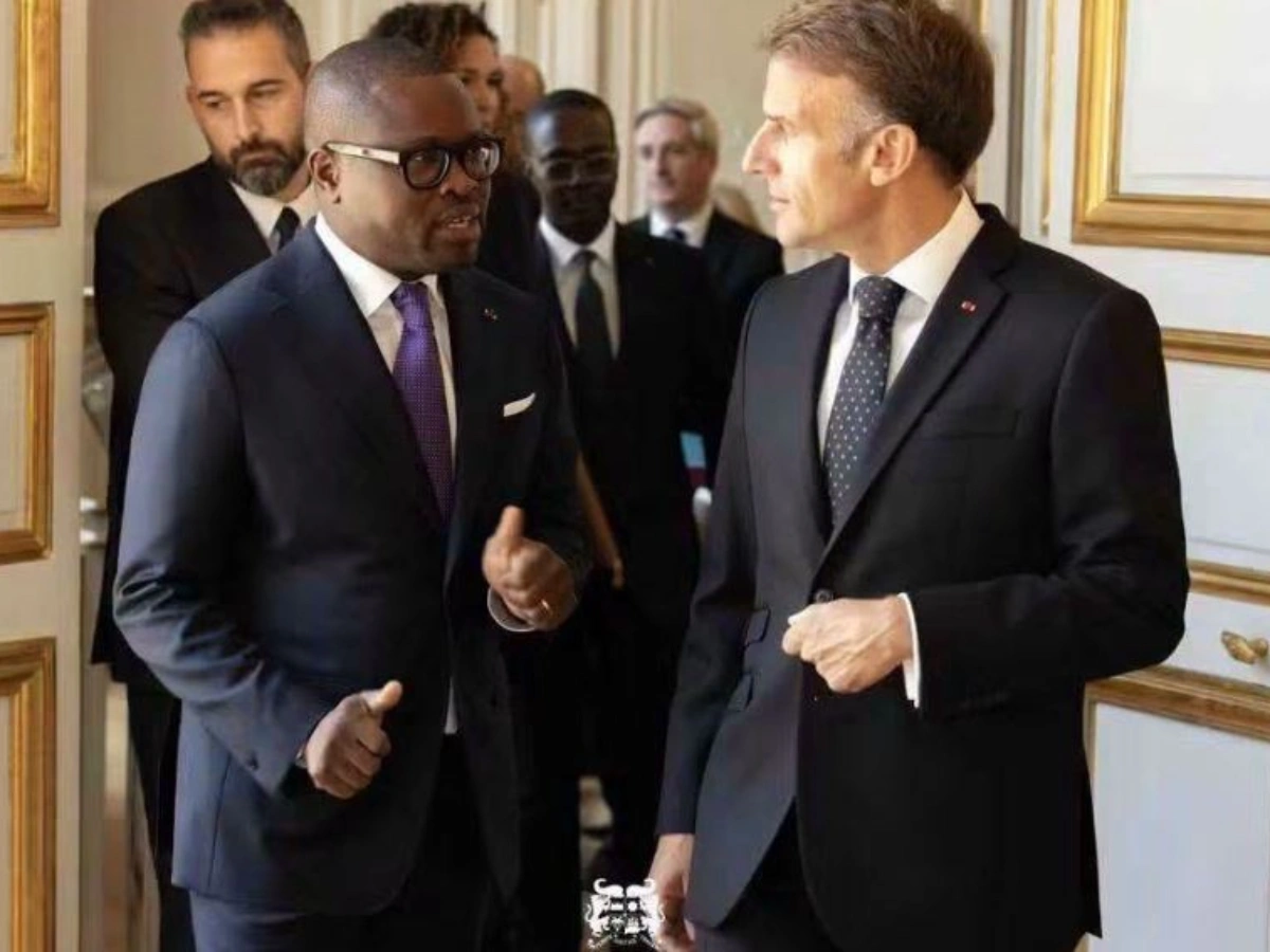 Emmanuel Macron et Romuald Wadagni